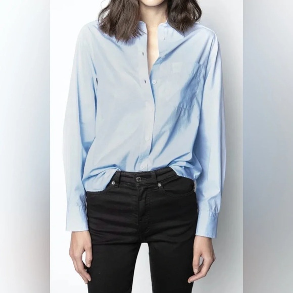 ZADIG & VOLTAIRE Tais Cut (open back) Shirt - Picture 1 of 9